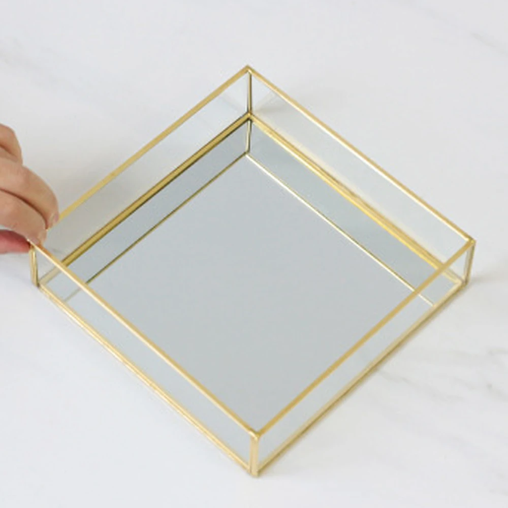 Стеклянный поднос для хранения в виде любящего сердца домашний декор обеденная тарелка ювелирных изделий