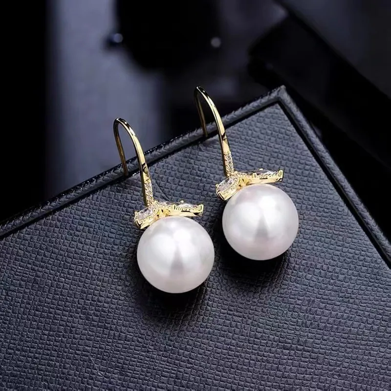 Роскошсветильник кие серьги с микроинкрустацией из циркона Премиум текстура