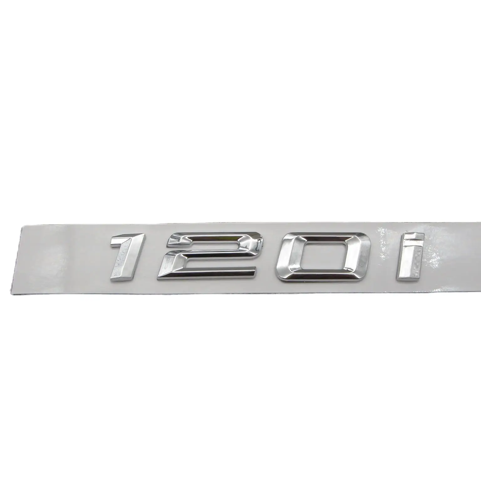 

Chrome Shiny Silver ABS Number Letters Word Car Trunk Badge Emblem Letter Decal Sticker for BMW 1 Series 120i