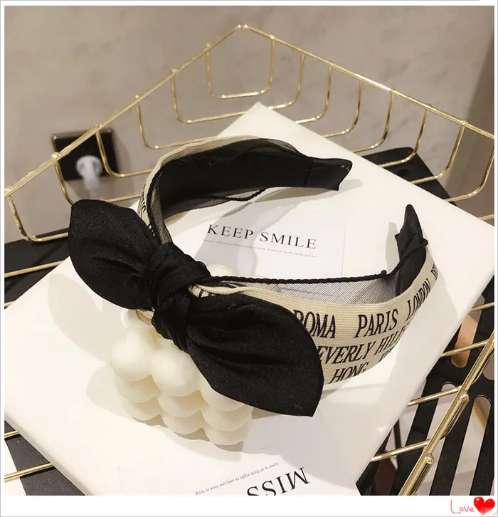 Широкая пластиковая повязка для волос с надписью кошачий глаз модный винтажный