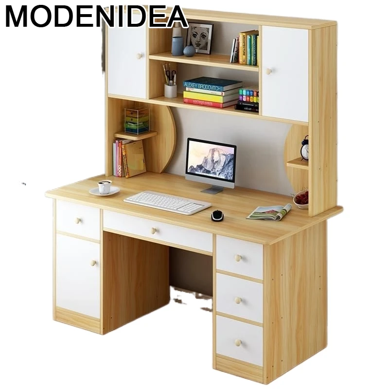 

Bed Tray Escritorio De Oficina Support Ordinateur Portable Computer Office Desk Bedside Stand Laptop Mesa Table With Bookcase