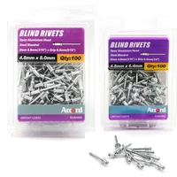 accord 100pcs open aluminum blind rivet m4 8 4 8mm 316 3 2 4 8 6 4 8mm tool set for wholesale steel mandrel nail stud rivet