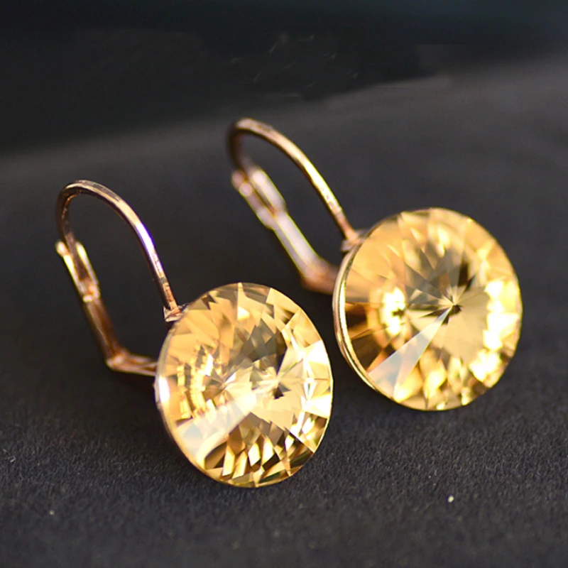 Женские Висячие серьги Bella с австрийскими кристаллами для вечеринок ювелирные