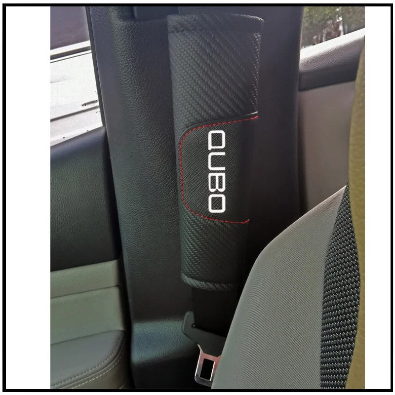 Кожаный Автомобильный Ремень безопасности для Fiat QUBO накладки ремня из