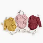 SanlutozХлопковые боди для новорожденных; Платье принцессы для маленьких девочек, боди с длинными рукавами для новорожденных; Одежда для малышей; Милые и модные