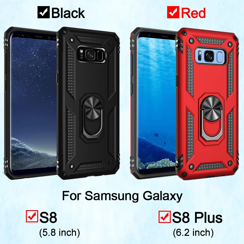 Для samsung galaxy s8 чехол s 8 plus s8plus 8splus gs8 galaxys8 samsungs8 кольцо металлическая подставка для
