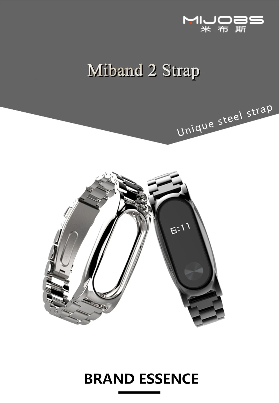 Для Xiaomi mi Band 2 ремешок металлический Безвинтовой браслет из нержавеющей стали mi Band 2 Ремешок Браслет mi band 2 Correa 2 напульсники