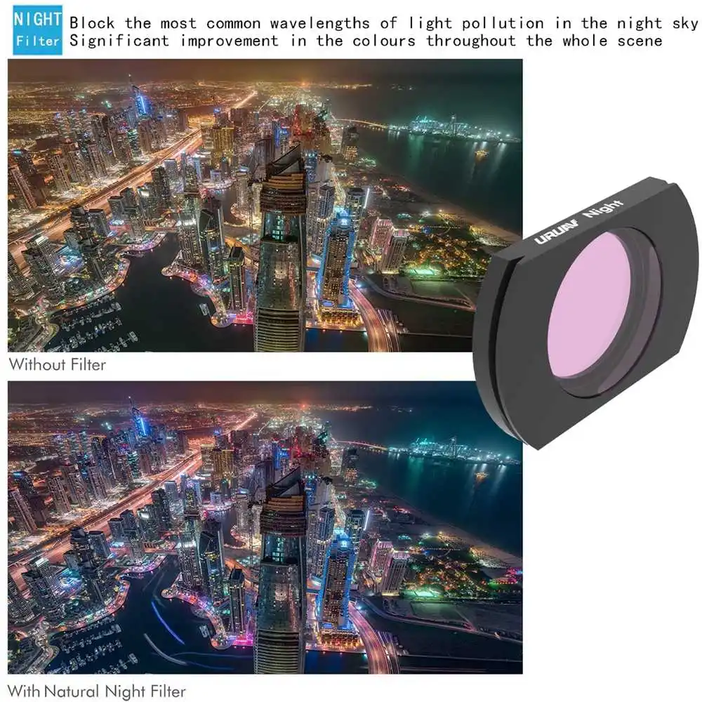 URUAV для Hubsan ZINO H117S/ZINO PRO фильтр объектива камеры UV/CPL/ND4/ND8/ND16/ND32/NIGHT Combo набор применяется на Радиоуправляемый Дрон
