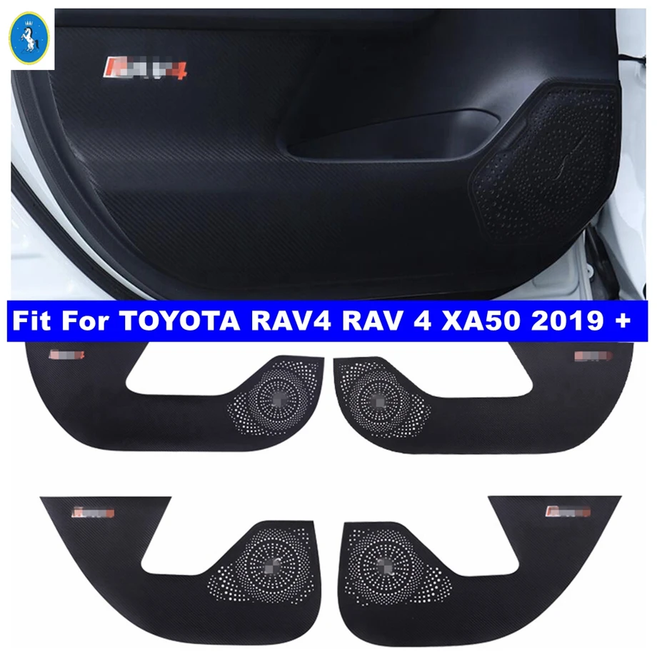 

Accessories Car-styling Inner Door Anti Kick Pad Film Protective Stickers Cover Kit For TOYOTA RAV4 RAV 4 XA50 2019 - 2022