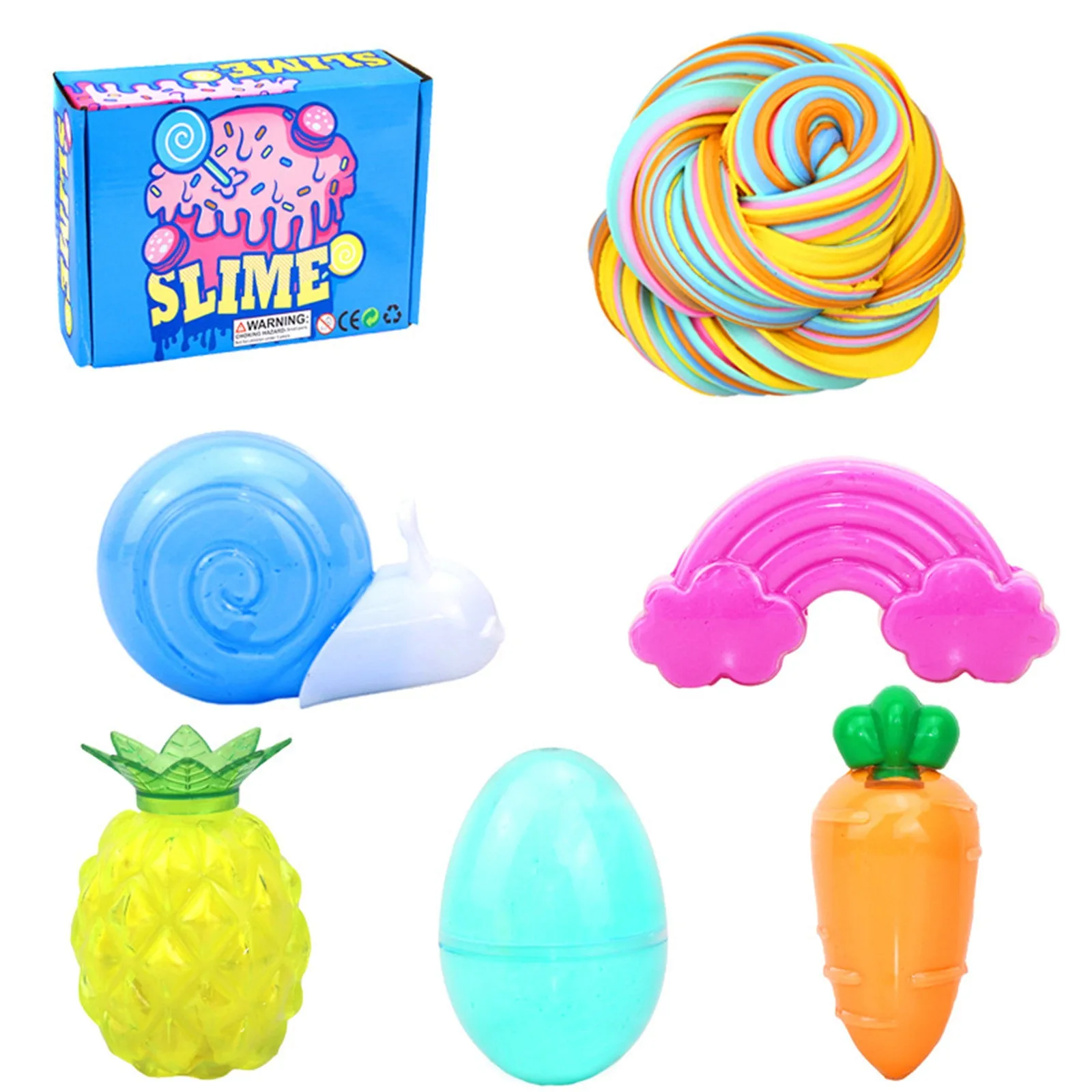 

A Variety Of Styles DIY Clay Fluffy Foam Air Drying Plasticine Soft toys Crystal Color Block Clay Kit Entertainment Kids Toys