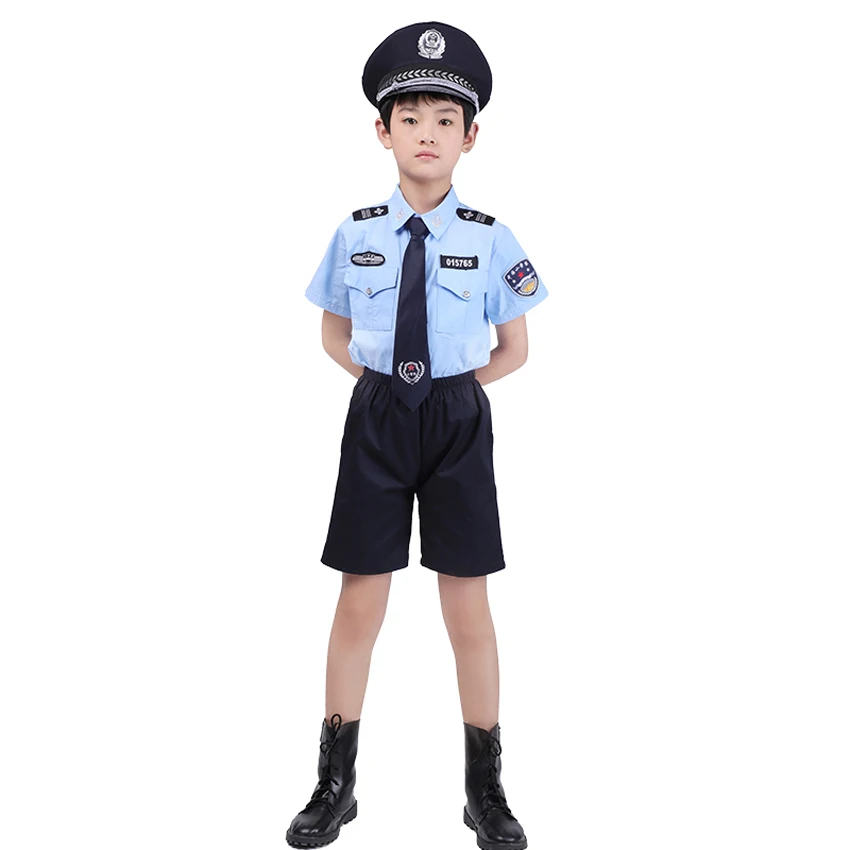 Детский костюм для косплея сотрудника полиции аксессуары на Хэллоуин карнавал