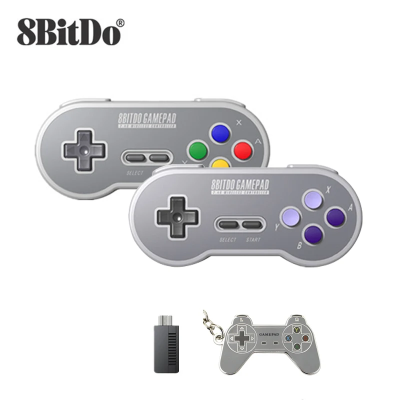 8bitdo SN30 2 4G и SF30 контроллер Беспроводной игрового контроллера геймпад для SNES SFCfor