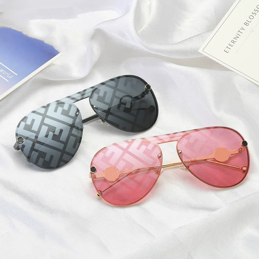 

Sunglasses retro men's and women's large driving glasses new fashion designer alloy round glasses pilot glasses