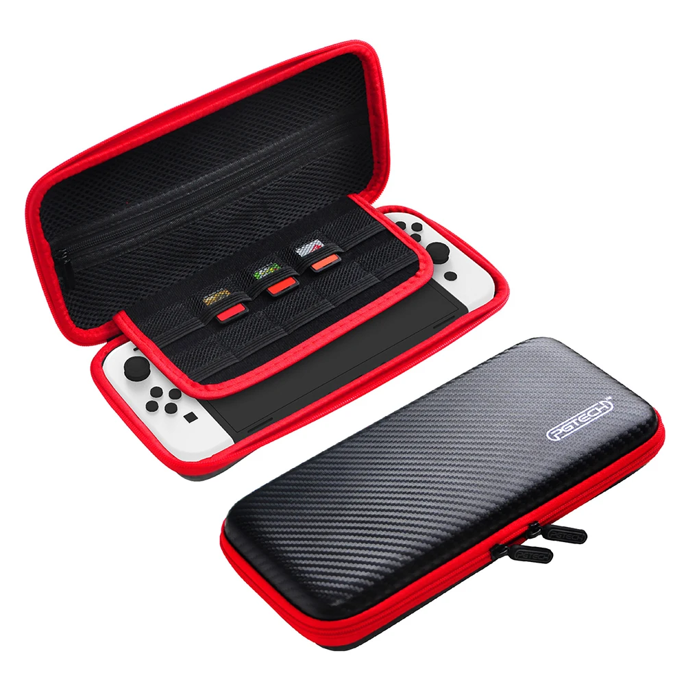 

Carrying Case Wrist Strap Travel Handheld Storage Bag Fit for Nintendo Switch OLED Console with Card Slots
