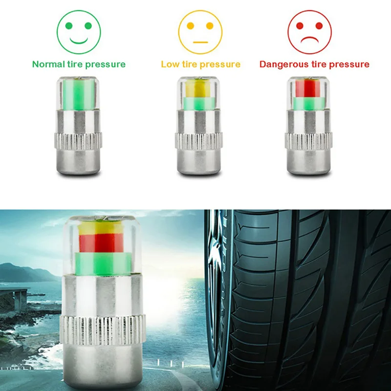 Датчик давления в шинах 4 шт. датчик 2 0/2 2/2 бар 30/32/36 PSI индикаторы инструменты для