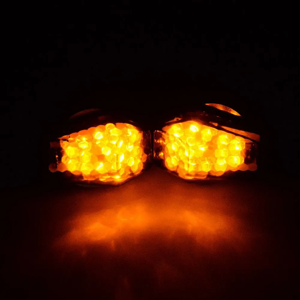 Мотоцикл новый 15 Янтарный светодиодный заподлицо дым указатель поворота мигалка