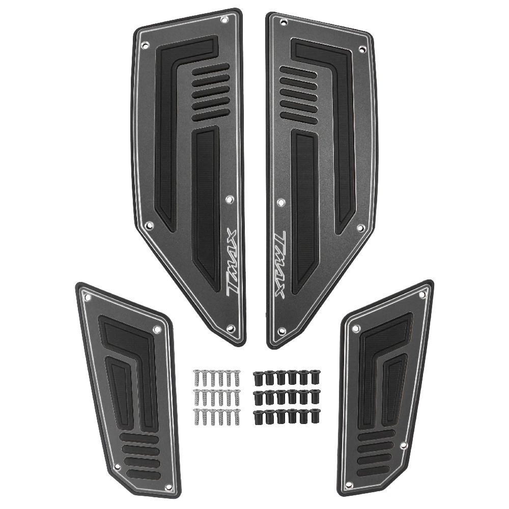 

For Yamaha TMAX530 2012-2016 T-MAX 530 XP530 Motorcycle Front And Rear Footrests Foot Pedals Anti-Slip Mat Footboard Steps Plate