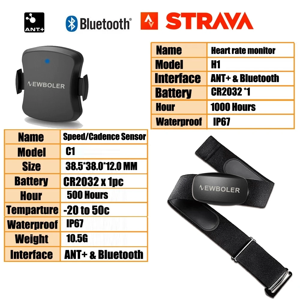 Монитор сердечного ритма NEWBOLER нагрудный ремень Bluetooth 4 0 ANT фитнес двойной режим