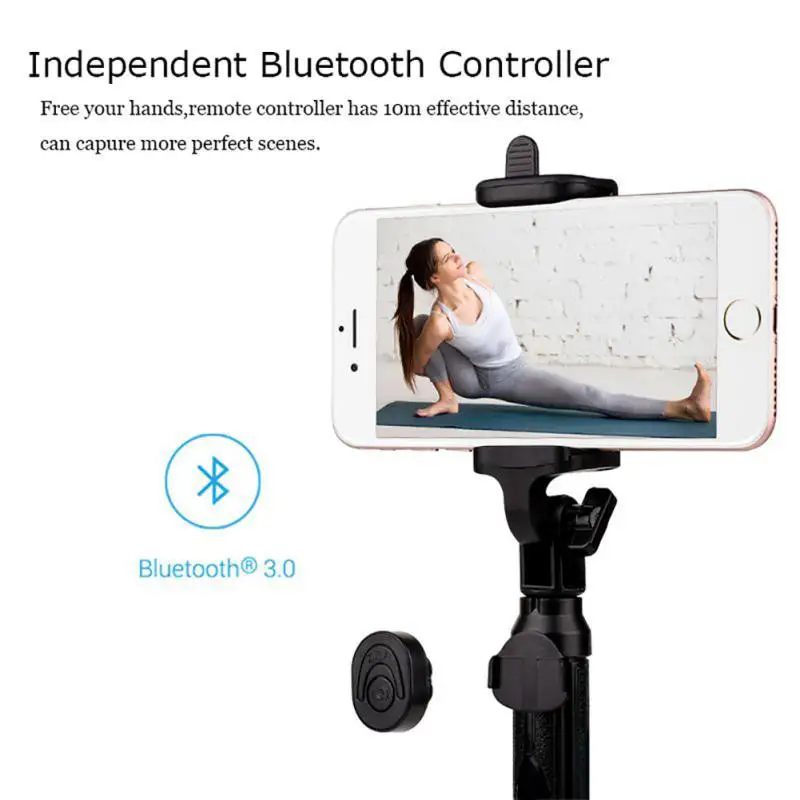 Штатив для селфи с Bluetooth 3 в 1 выдвижной монопод iPhone XR X 7 6s Plus Samsung Huawei Универсальный