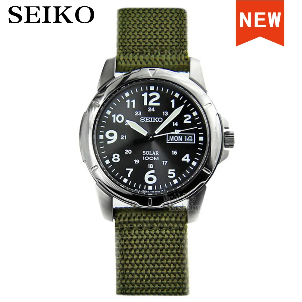Часы Seiko мужские на солнечной батарее роскошные Брендовые спортивные