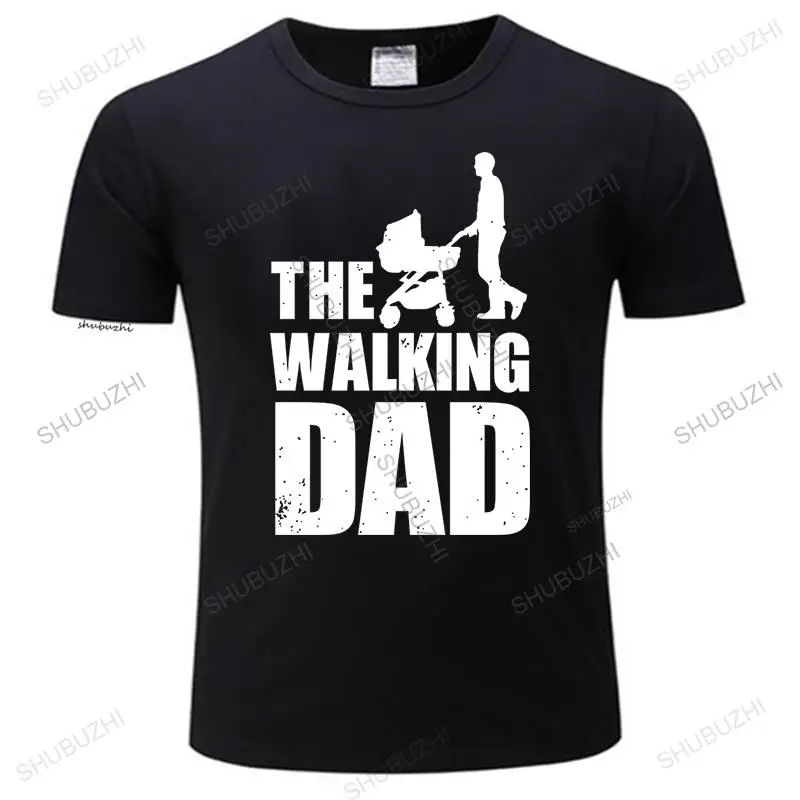 Забавная футболка с принтом на День отца Графические Топы серии ходячий папа