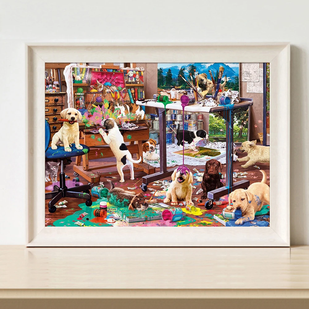 5D мозаичная картина с изображением животных полный дрель алмазов домашний декор