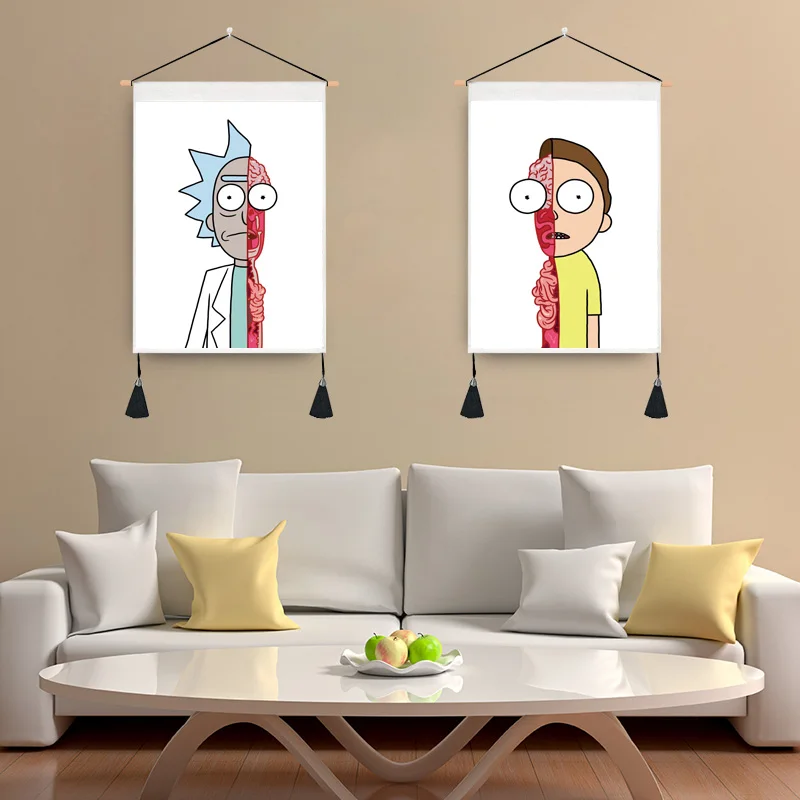 

Настенный гобелен с рисунком на стену, декоративная ткань с анимационным рисунком для спальни, прикроватного столика