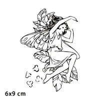 butterfly fairy plants clear stamps for diy scrapbooking card transparent rubber stamps making photo album crafts template decor