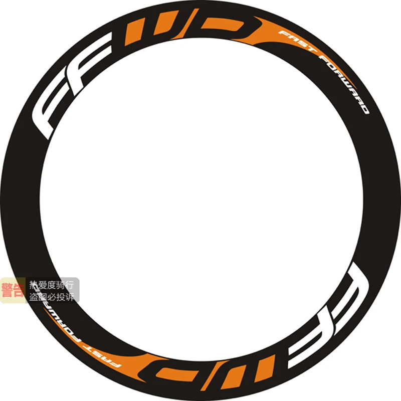 

Fast Forward F6 FFWD Wheel Stickers Suitable for 60mm Rim Depth Decals Road Bike Bicycle Cycling Decals
