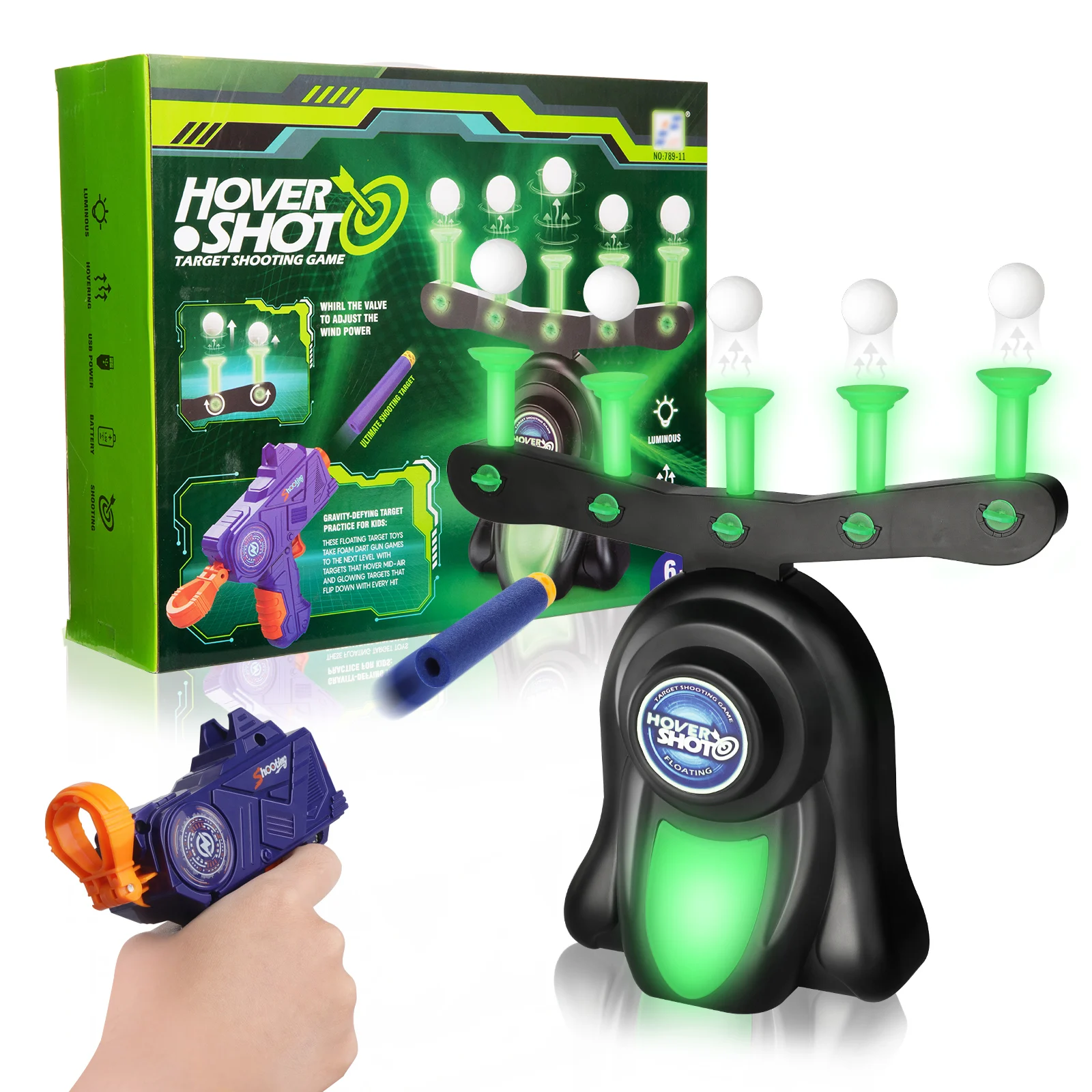 Электрическая подвеска летающий шар 700 пуль игрушка для детей стрельба игры