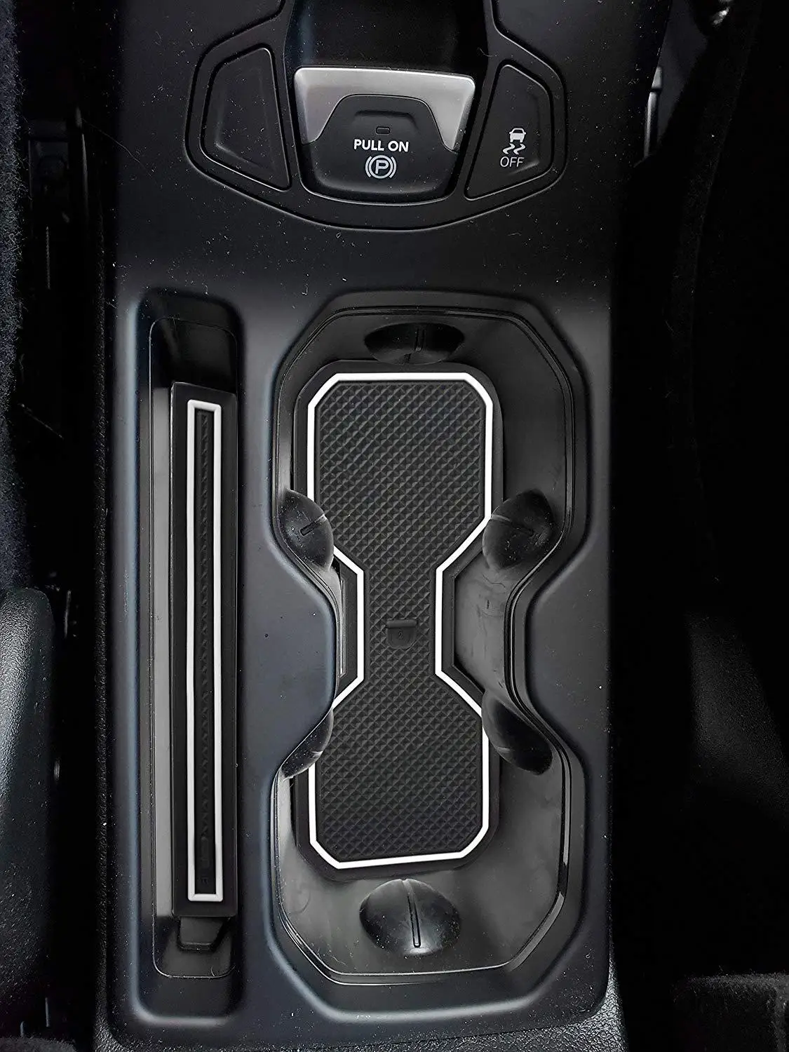 For Jeep Renegade 2018 2019 Interior Accessories Cushion Non-Slip Gate Slot Pad Cup Mat Door Red / White (Glow in dark) | Автомобили и