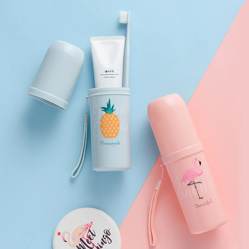 Портативная дорожная зубная щетка походная коробка для хранения зубочистки