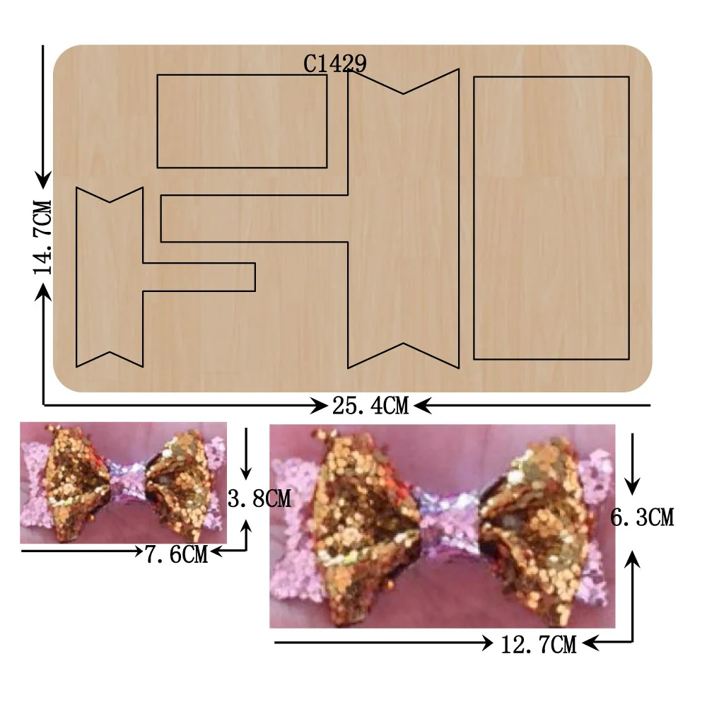 Новый деревянный штамп в форме банта для скрапбукинга искусственные штампы