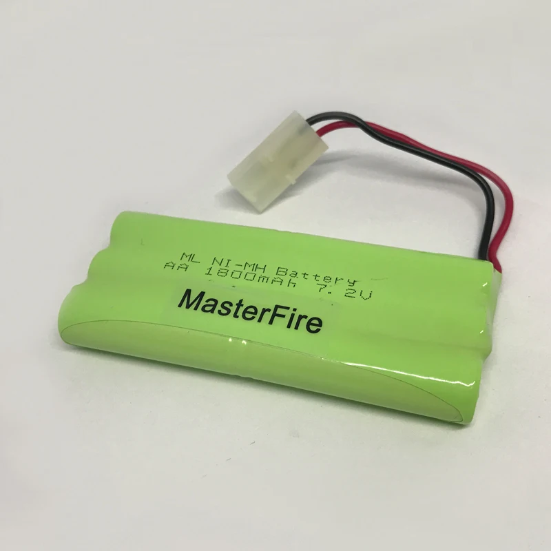 

MasterFire Original 6x AA 7.2V 1800mAh Rechargeable Ni-MH Battery Cell Pack with Tamiya Connector for RC Cars Boat Remote Toys