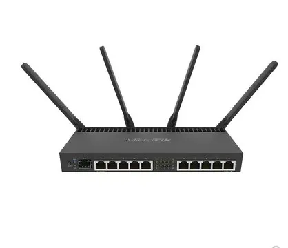 MikroTik RB4011iGS+ 5HacQ2HnD-IN(Ро) мощный 10xGigabit SFP+ 10 Гбит/с, dual band 802.11a/b/g/n/ac, беспроводная и настольный чехол