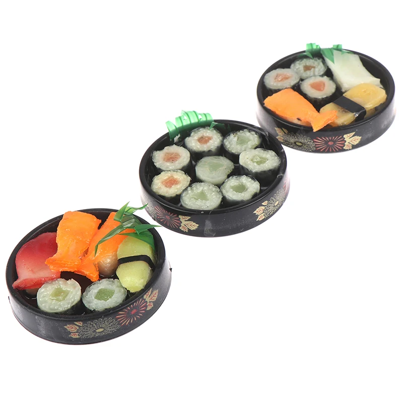 Миниатюрные японские суши рисовые рулоны в масштабе 1/6 для кукольного домика