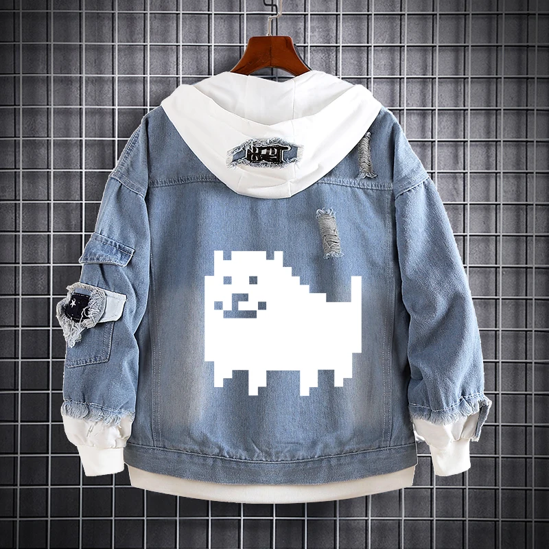 Куртка из денима для мужчин и женщин Game Undertale костюм San Papyrus косплея плотное пальто