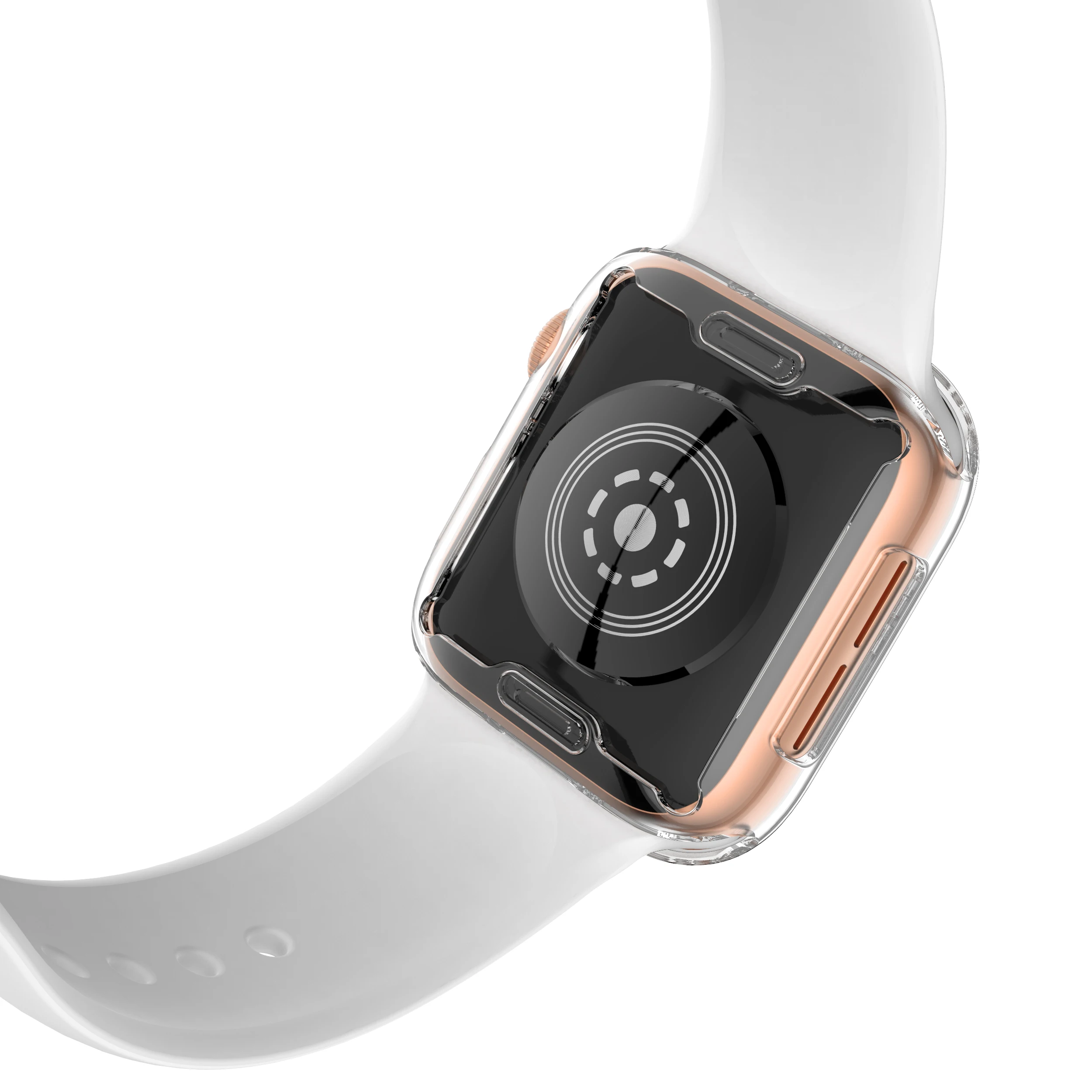 Мягкий чехол для apple watch band apple watch 5, 4, 3, чехол 44 мм, 40 мм, 42 мм, 38 мм, iwatch band, универсальная ультратонкая прозрачная рамка