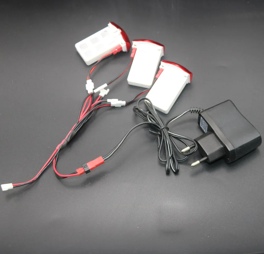 Набор кабелей для зарядки и литиевых батарей 3 шт. 7 В квадрокоптера Syma X5UC X5UW