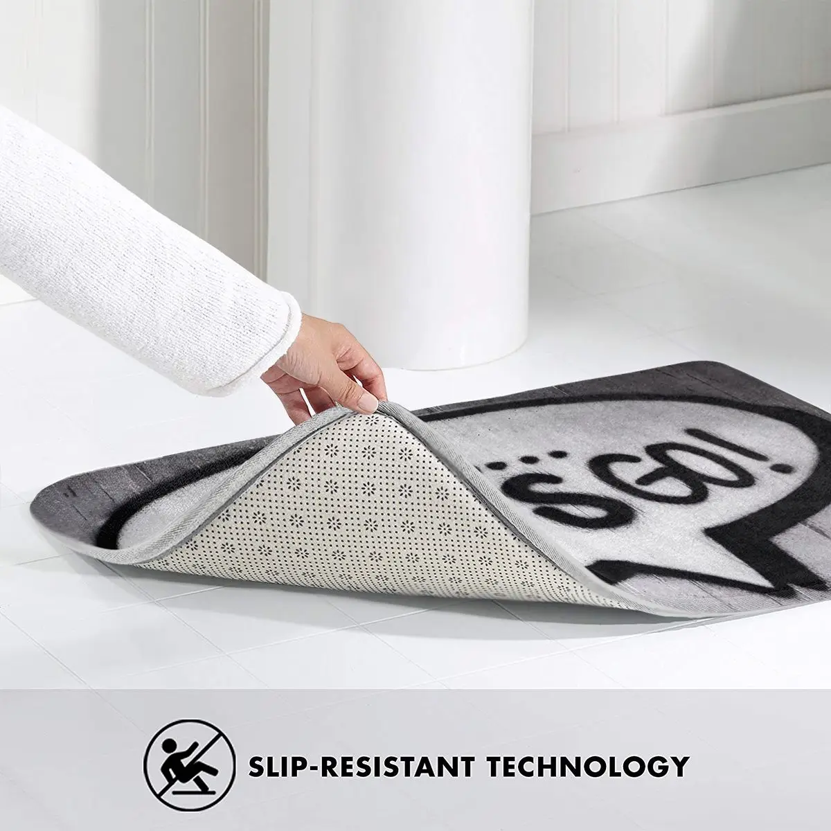 

Let's Go Flannel Doormat Welcome Doormat Entrance Carpet Anti-Slip Nordic Style Colorful Bottom Door Floor Room Dustproof Mats