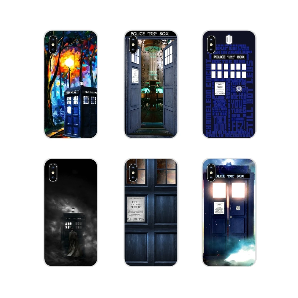 Прозрачный чехол из ТПУ для Samsung A10 A30 A40 A50 A60 A70 Galaxy S2 Note 2 3 Grand Core Prime Doctor Who Tardis Police Box |