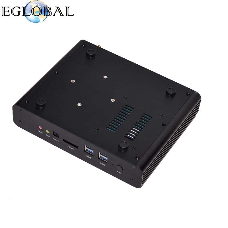 Мини компьютер Eglobal Intel Core i7 4650U без вентилятора прочный корпус 4K двойная Lan HDMI SD