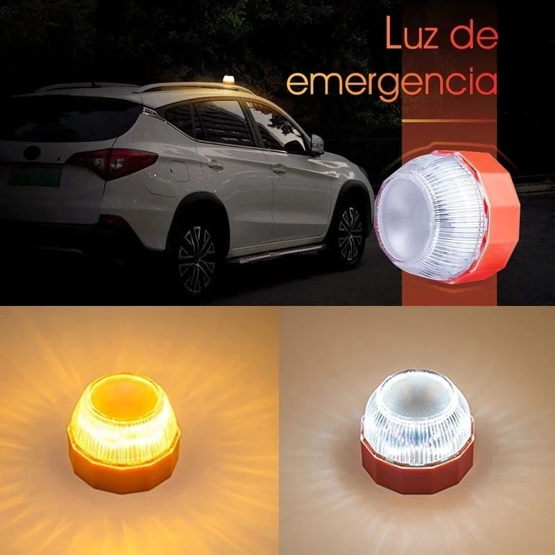 

Baliza Emergencia Coche Led Flare Help Flash Luz De V16 Para Con Iman Advertencia De Seguridad Vial En La Luces De Para Coche
