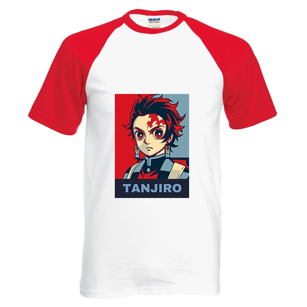 

Demon Slayer Tanjiro Kamado T Shirt Homme Vintage Short Sleeve Tee Kimetsu No Yaiba T Shirts Summer Tshirts Round Neck Tops