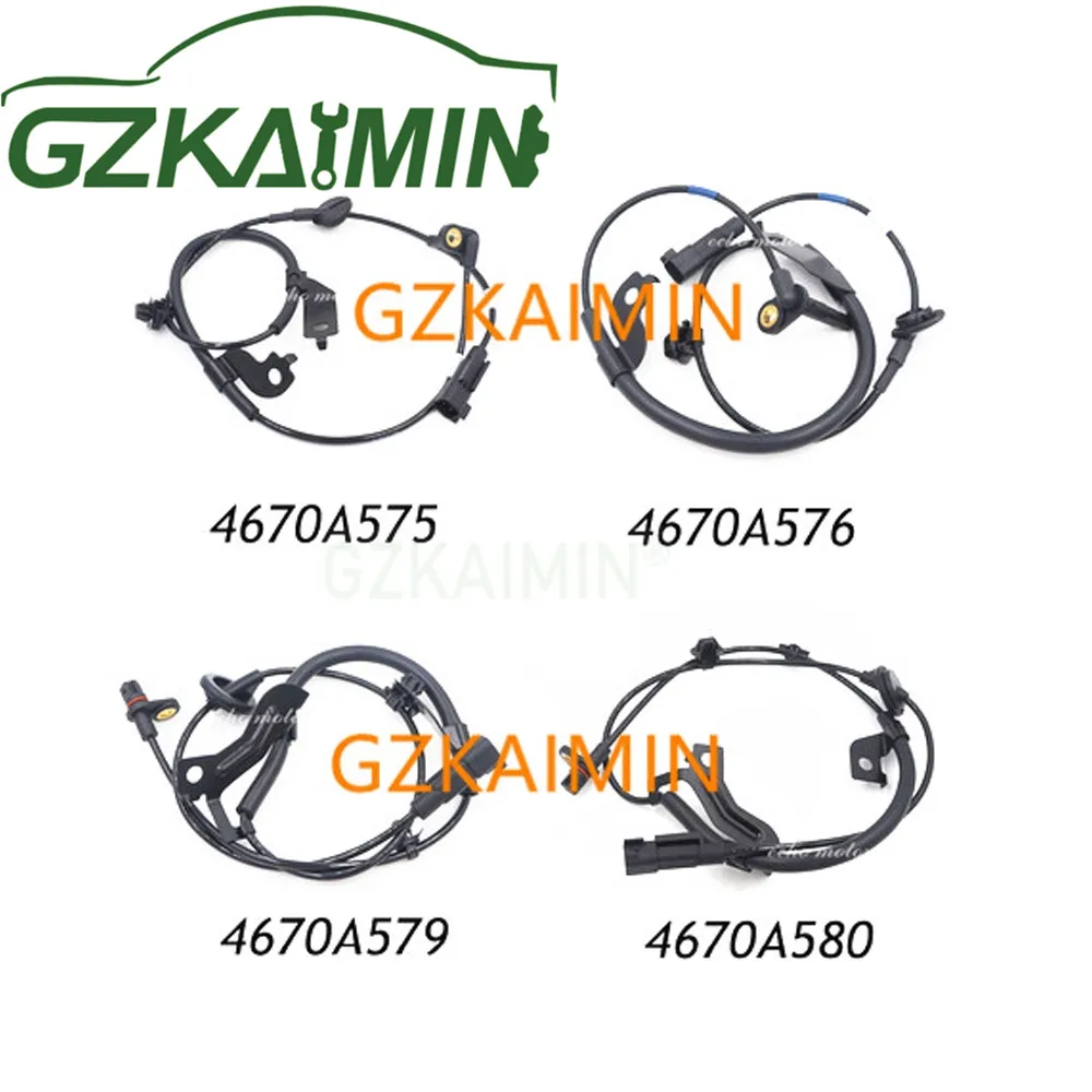 Набор из 4 передних и задних датчиков скорости колеса ABS для Mitsubishi Lancer Outlander 4670A576