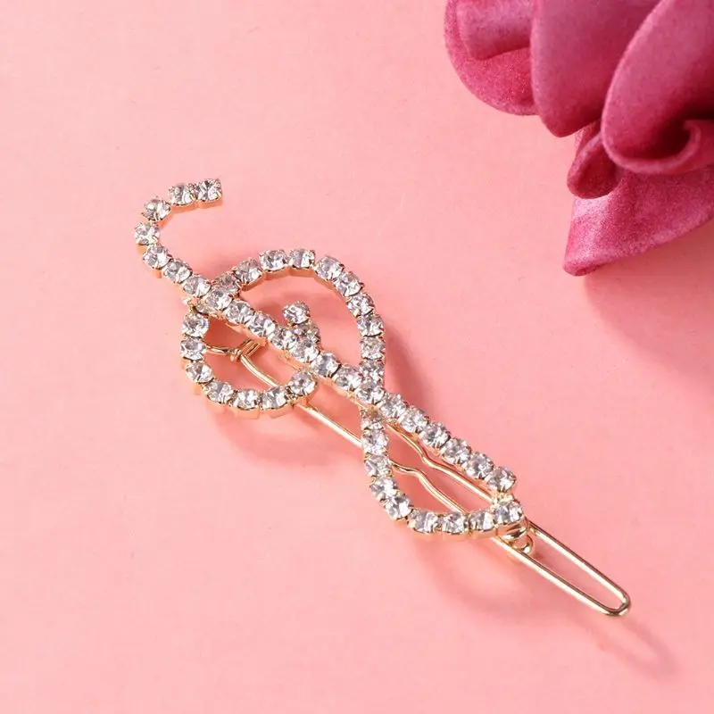 Женские Элегантные классические заколки для волос в форме скрипичного ключа