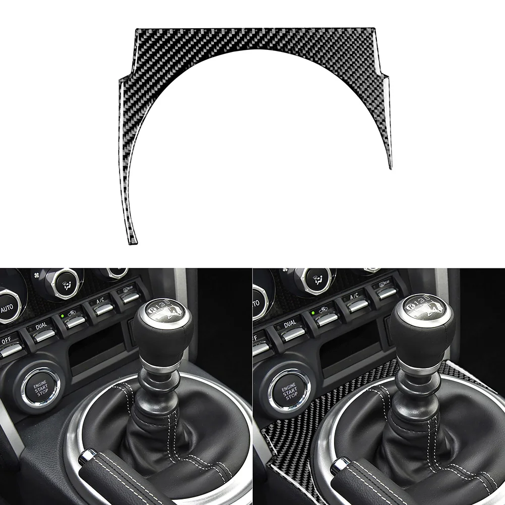 

Carbon Fiber Gear Shift Panel Cover Sticker Automobiles Sticker Car Accessories for Toyota 86 2017-2019 LHD Accessories