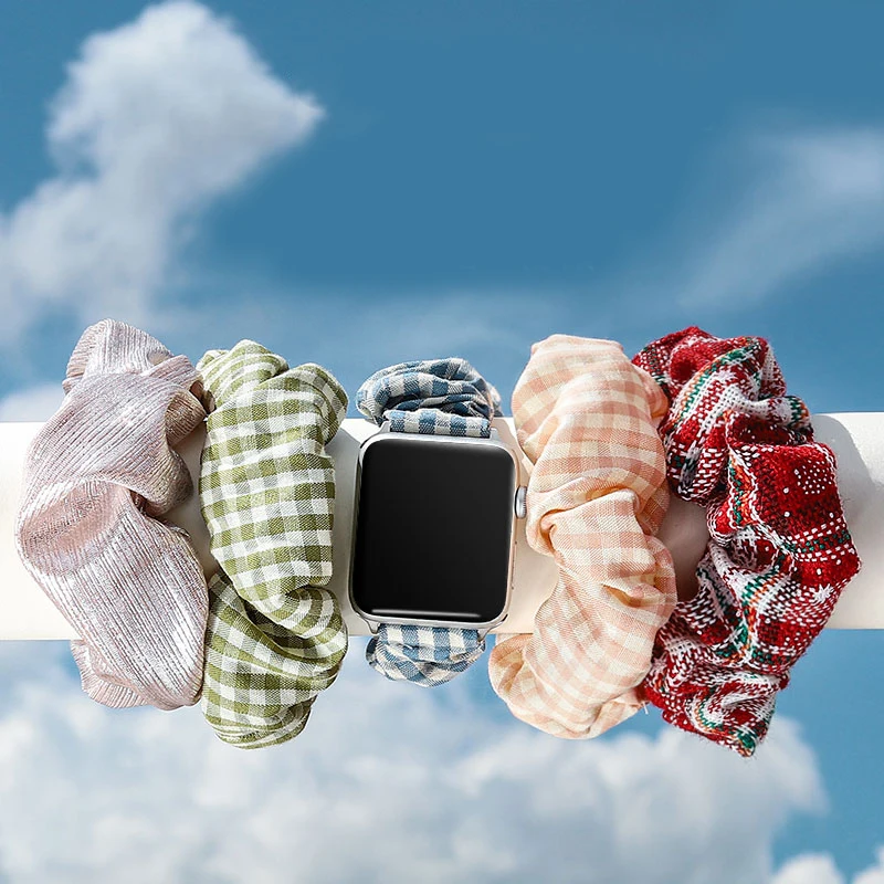 Ремешок эластичная резинка для волос Apple Watch Band 38 мм/40 мм/42 мм/44 мм iwatch series 6/5/4/SE/3/2/1