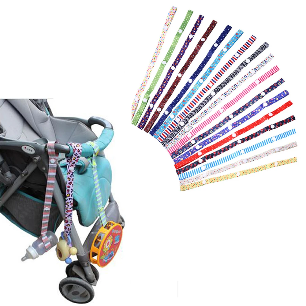 

1pc Baby Stroller Accessories Toys Teether Pacifier Bottle Anti-lost Chain Strap Holder Belt Colorful Pacifier Clip For Stroller