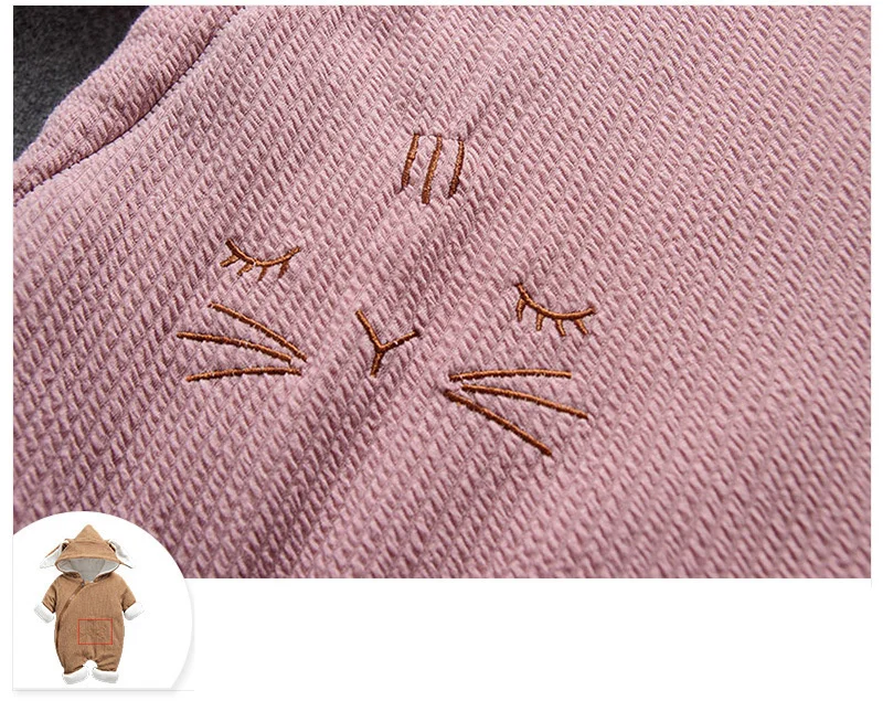 

Autumn Winter Coat Baby Fleece Jumpsuit Newborn Snowsuit Boy Warm Romper Down Cotton Jackets Girl Snow Clothes Bodysuit